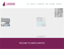 Tablet Screenshot of candidlogistics.com